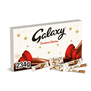 Caja Selección Navidad Grande Chocolate con Leche Suave Galaxy 234g