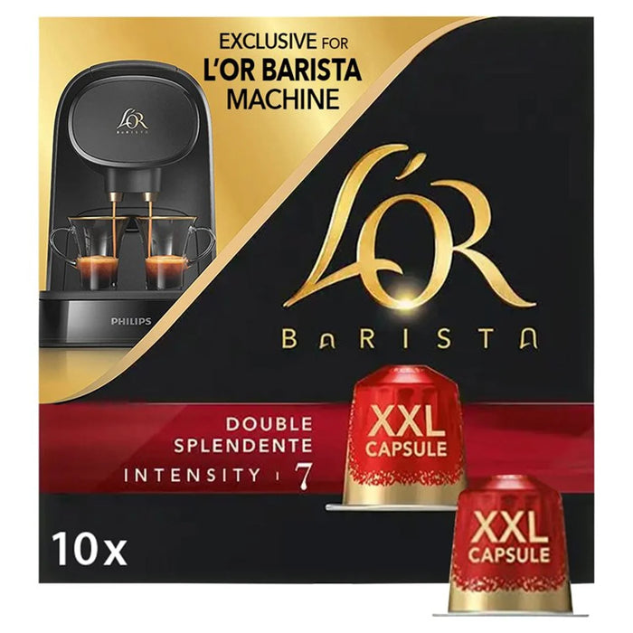 L'Or Barista Double Espresso XXL شدة 7 قرون القهوة 10 لكل عبوة