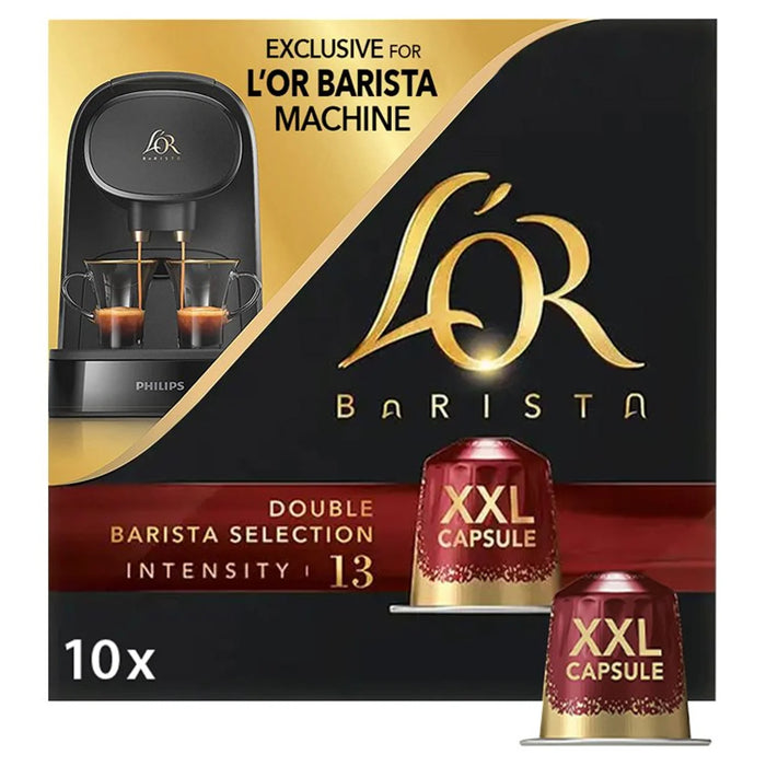 L'Or Barista Double Barista Selección XXL intensidad 13 vainas de café 10 por paquete