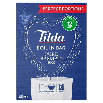 Tilda Boil in the Bag Riso Basmati Puro 8 x 62,5g