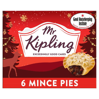 Mr Kipling Snowflake Mince Pies 6 per pack