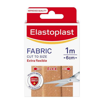 Hansaplast Gesso in tessuto traspirante extra flessibile tagliato su misura 1 m x 6 cm 10 per confezione