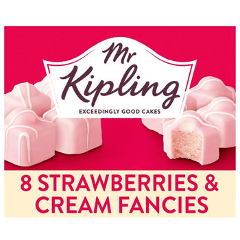 Mr Kipling Strawberries and Cream Fancies 8 per pack