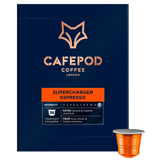 CAFEPOD Super-chargeur Espresso Nespresso Compatible Aluminium Coffee Pods 36 par paquet