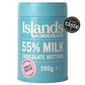 Islands Chocolate 55% Milk Chocolate Button Tin 200g