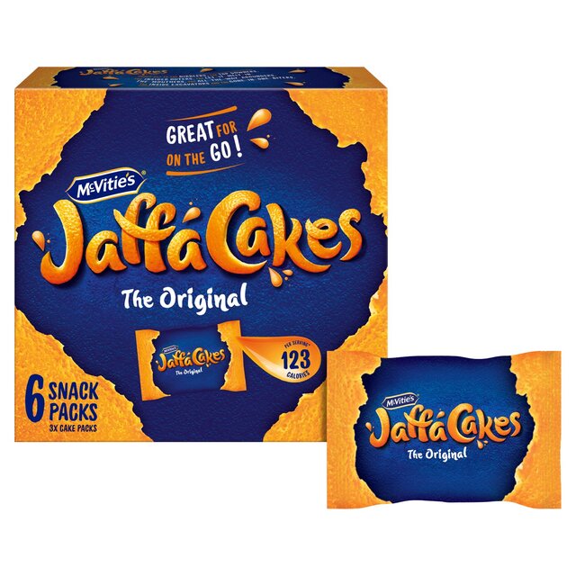 McVitie's Jaffa Cakes Original Biscuits Snack Pack 6 per pack