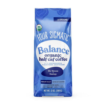 Four Sigmatic Balance Half Caf Caffè ai funghi macinati biologici 340 g