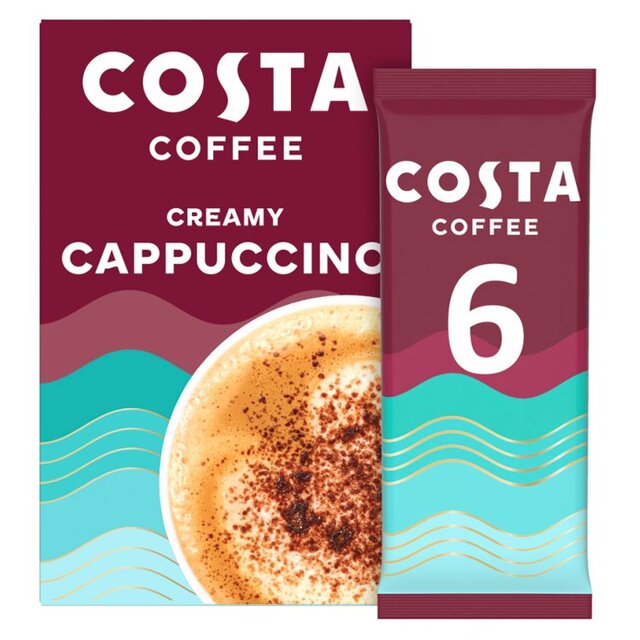 Costa Cappuccino Coffee Sachet 6 per pack