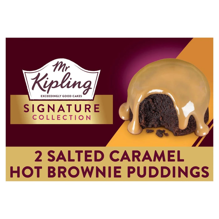 Mr Kipling Signature Salted Caramel Brownie Puddings 2 pack