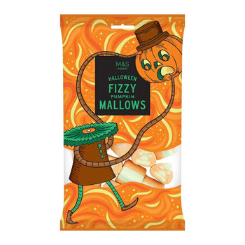 M&S Halloween Fizzy Pumpkin Marshmallows 130g