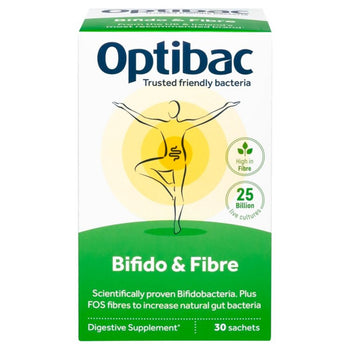 Optibac Probiotici Bifido & Fiber 30 Bustine 30 per confezione