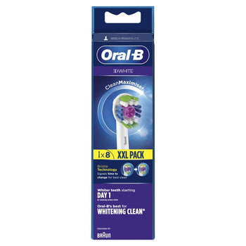 Testine per spazzolino bianco Oral-B 3D 8 per confezione