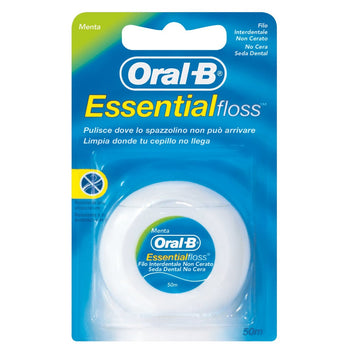Filo interdentale cerato Oral-B Essential Mint 50 m