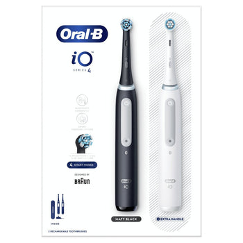 Oral-B iO4 bianco e nero (confezione doppia) 2 per confezione