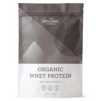 The Organic Protein Co. Raw Cacao & Maca Whey Protein Powder 400g