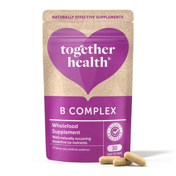 Complejo B juntos B con bioflavonoides cápsulas vegetales 30 por paquete