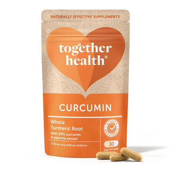 Zusammen Vollhuhlcurcumin- und Kurkuma -Wurzelkapseln 30 pro Pack