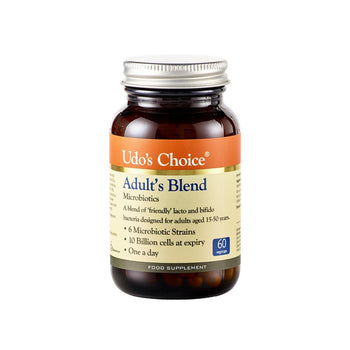 Udo's Choice Adult's Blend Microbiotics Supplement Vegetable Capsules 60 per pack