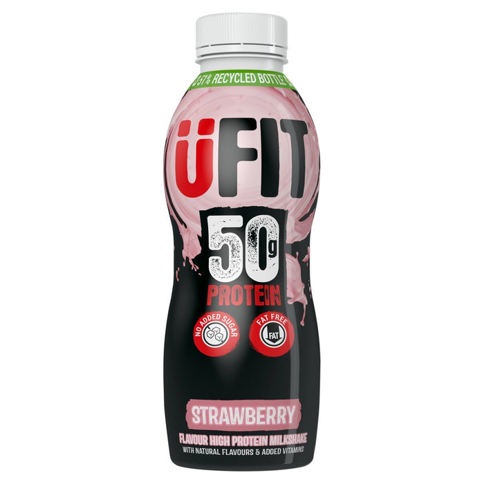 Ufit Strawberry 50g Protein Milkshake 500 ml