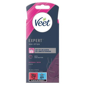 Veet Expert Strisce depilatorie viso normale 20 per confezione
