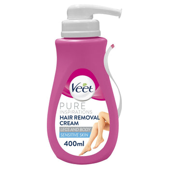 Veet Pure Inspirations Hair Removal Cream Body & Legs for Sensitive Skin 400ml