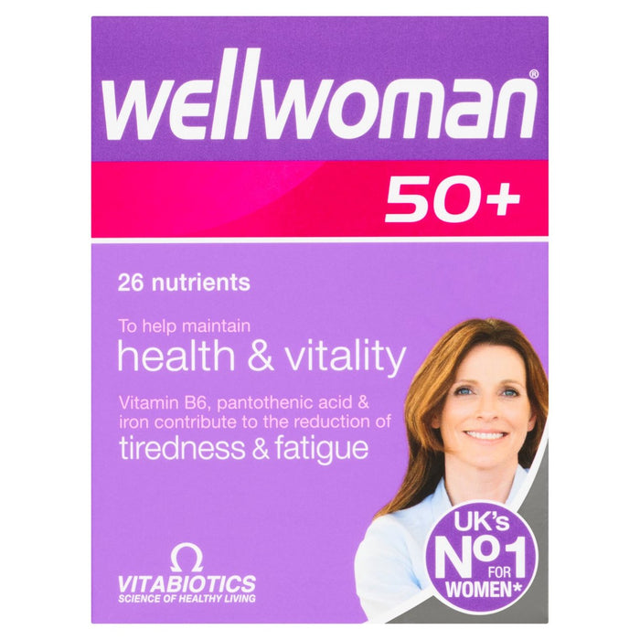 Vitabiotics Wellwoman 50+ أقراص للصحة والحيوية، 30 في العبوة