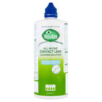 Vizuliser la solution de la lentille de contact avec un seul contact 250 ml