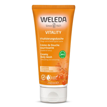 Weleda Sea Buckthorn Vitality Cremoso Vegan Body Wash 200ml