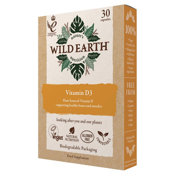 Wild Earth Vitamina D3 30 per confezione