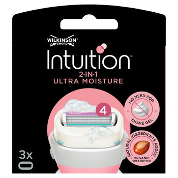 Lamette da barba da donna Wilkinson Sword Intuition Ultra Moisture, 3 per confezione