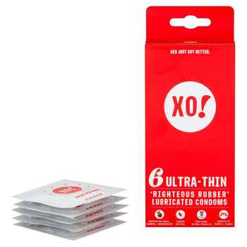 ¡Y! Condones lubricados ultra ultrafinos de goma justa '6 por paquete