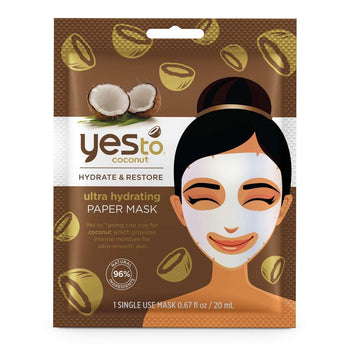 OUI à la coco masque à face de feuille hydratante de la noix de coco 20 ml