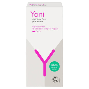 Yoni Organic Applicator tampons régulier 16 par pack