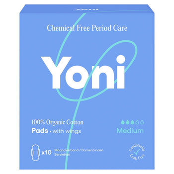 Yoni Organic Pads moyen 10 par paquet