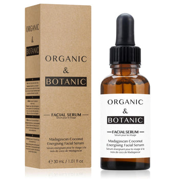 Siero viso energizzante biologico e botanico al cocco del Madagascar 30 ml