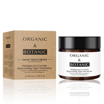 Crema idratante notturna rigenerante biologica e botanica al cocco del Madagascar 50 ml