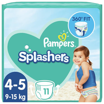Pannolini da nuoto Pampers Splashers taglia 4-5 (9-15 kg) 11 per confezione