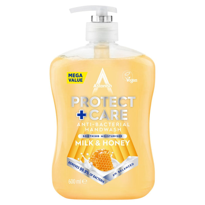 Protect & Care Lavamani Antibatterico Latte e Miele 600ml