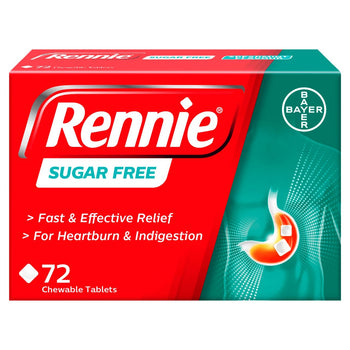 Rennie compresse senza zucchero 72 per confezione