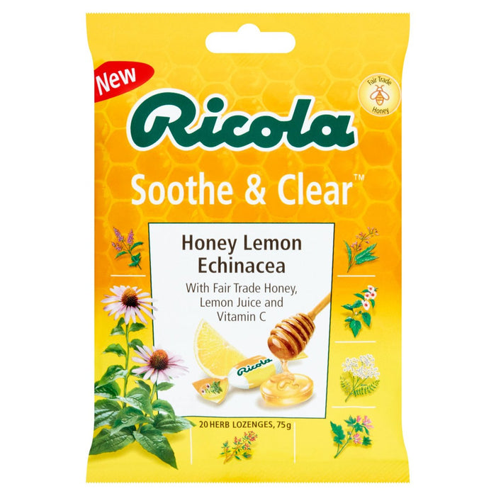 Ricola Lenitivo e Chiaro Miele Limone Echinacea Borsa 75g
