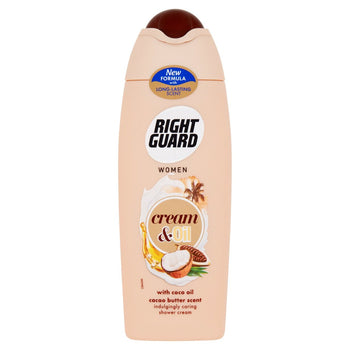 Crema e oli Right Guard Gel doccia al burro di cacao 250 ml
