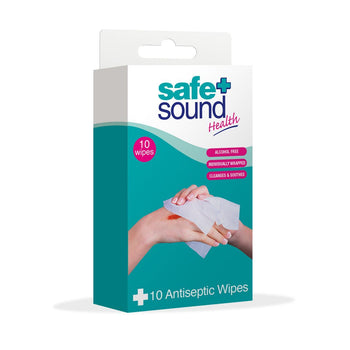 Salviette antisettiche Safe & Sound 10 per confezione