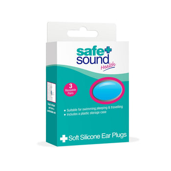 Tappi per le orecchie in morbido silicone Safe & Sound, 3 per confezione