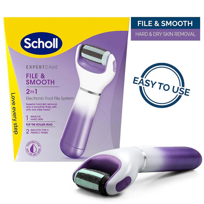 Lima per piedi elettronica Scholl Two in One viola