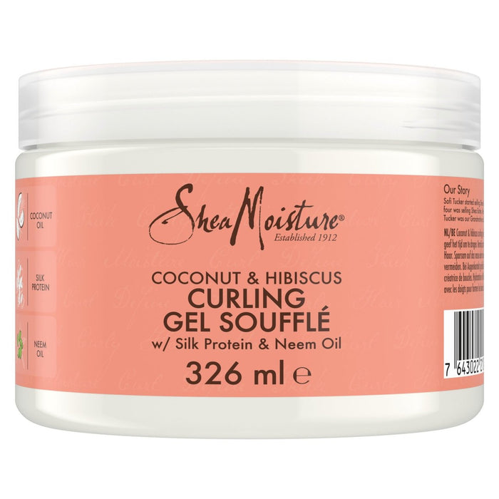 Shea Moisture Latte per ricci al cocco e ibisco 326 ml