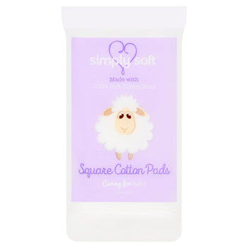 Tampons carrés de bébé simplement doux 50 par paquet