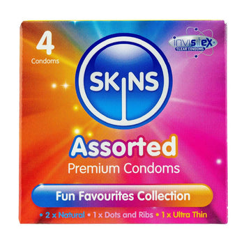 Preservativi assortiti Skins 4 per confezione