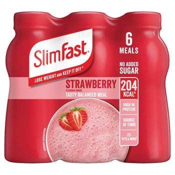 Confezione multipla di frappè alla fragola SlimFast 6 x 325 ml