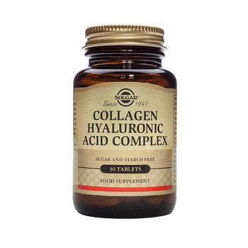 Compresse di supplemento complesso di acido ialuronico al collagene Solgar 30 per confezione