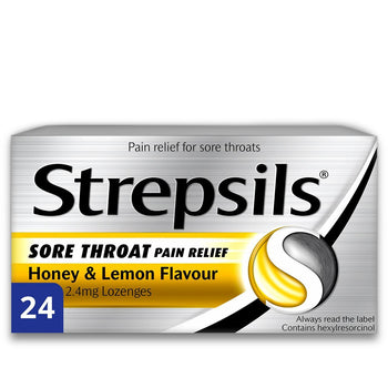 Strepsils Pastiglie extra a tripla azione al miele e limone per mal di gola 24 per confezione